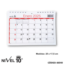 [L66540] AGENDA 2026 MENSUAL 25X17 ESPIRALADA (L66540)