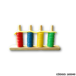 [L165040] DIDACTICO ABACO JUEGUIN 4 DECENAS (L165040)