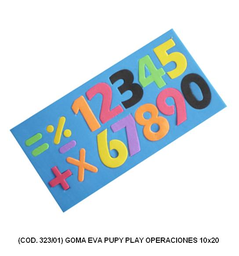 [L323010] DIDACTICO GOMA EVA PUPY PLAY  10x20 OPERACIONES (L323010)