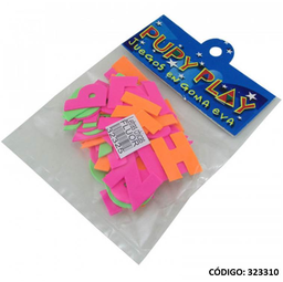 [L323310] DIDACTICO GOMA EVA PUPY PLAY LETRAS FLUO GRANDES (L323310)