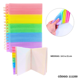 [L111200] LIBRETA PASTEL RAYADA X80hjs. (L111200)