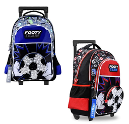 MOCHILA CARRO 18&quot; FOOTY  FUTBOL POP IT (L147500)