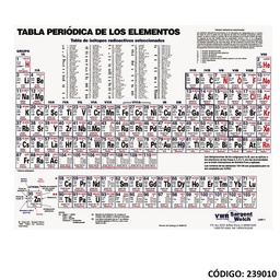 [L239010] TABLA PERIODICA ELEMENTOS ESCOLAR SARGENT WELCH (L239010)