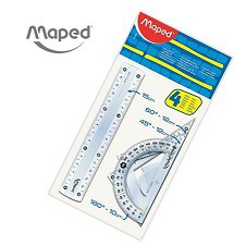 [L87690] SET GEOMETRIA MAPED x4 PIEZAS -15cm (L87690)