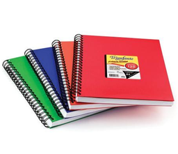 [L116460] CUADERNO 16x21 TRIUNFANTE CON ESPIRAL TAPA DURA RAYADO x120hjs.  (L116460)