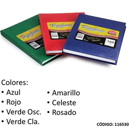 [L116530] CUADERNO TRIUNFANTE TAPA DURA  RAYADO x100hjs.  (L116530)
