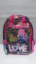 [L247360] MOCHILA 18&quot; LENTEJUELAS CON MANIJA ESPALDA OFERTA(L247360)
