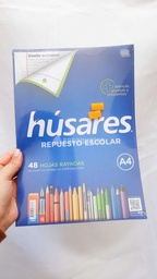 [L110310] REPUESTO A4 HUSARES  RAYADO x 48 Hj. (L110310)