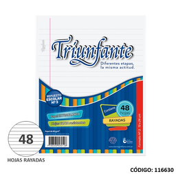 [L116630] REPUESTO N3 TRIUNFANTE RAYADO x 48hjs. (L116630)