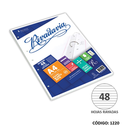 [L1220] REPUESTO A4 RIVADAVIA RAYADO x 48h(10 (L1220)