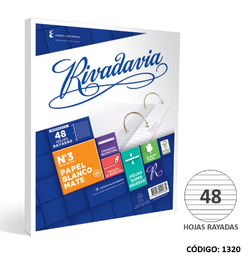 [L1320] REPUESTO N3 RIVADAVIA RAYADO x 48hjs. (L1320)