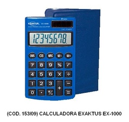 [L153090] CALCULADORA EXAKTUS EX-1000 8d-20 (L153090)