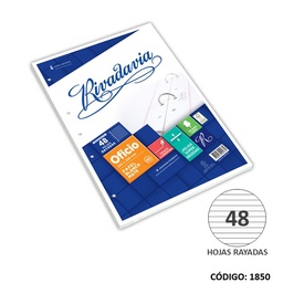 [L1850] REPUESTO OFICIO RIVADAVIA N5 RAYADO x 48hjs. (L1850)