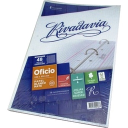 [L1860] REPUESTO OFICIO RIVADAVIA N5 CUADRICULADO x 48hjs. (L1860)