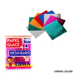 [L251230] PAPEL METALIZADO TACO x 100 hj (L251230)