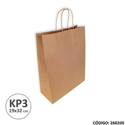 [L260200] BOLSA KRAFT CON MANIJA 16X32cm.  KP-3 (L260200)
