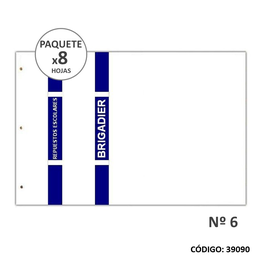 [L39090] REPUESTO DIBUJO BRIGADIER N6 BLANCO (L39090)