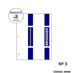 [L39900] REPUESTO DIBUJO BRIGADIER N3 BLANCO (L39900)