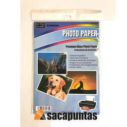 [L71390] PAPEL E. GLOSSY ADHESIVO WP 135g x unidad (L71390)