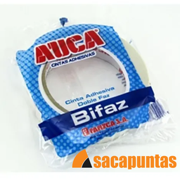 [L266050] CINTA  ADHESIVA AUCA DOBLE FAZ 12 MM x 10 METROS (L266050)