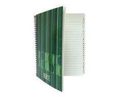 [L9040] CUADERNO INDICE ESPIRAL NORTE x100hjs. (L9040)
