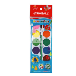 [L177150] ACUARELA SIMBALL ESTUCHE x 12 + PINCEL (L177150)