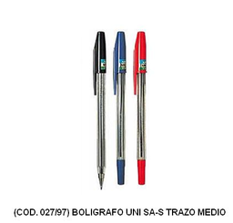 [L27970] BOLIGRAFO UNI S-AS TRAZO MEDIUM (L27970)