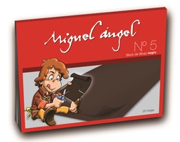 [L9432] BLOCK DIBUJO MIGUEL ANGEL N5 NEGRO X20 hjs. (L9432)