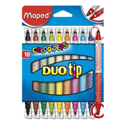 [L88320] FIBRA MAPED FANTASIA DUO TIP 2 PTAS X 10 COLORES (L88320)