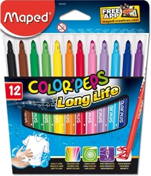 [L88570] FIBRA MAPED LONG LIFE x 12 COLORES (L88570)
