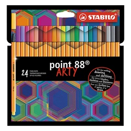 [S4948] MICROFIBRA STABILO POINT 88 ARTY X24 COLORES (S4948)