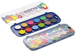 [L16311] ACUARELA GIOTTO x 12 COLORES + PINCEL (L16311)