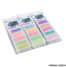 [L159570] BRILLANTINA MAGIC  SURTIDO PASTEL X5 UNIDADES (L159570)