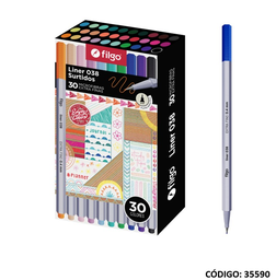 [L35590] FIBRA FILGO ULTRA FINA 0.38  X30 COLORES (L35590)