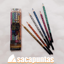 [L19390] LAPICES DE COLOR MOOVING METALIZADOS COLORING x  6  (L19390)