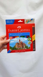 [L52970] LAPIZ COLOR FABER CASTELL LARGOS x24 COLORES (L52970)