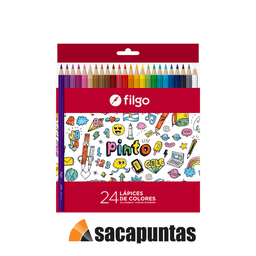 [L35150] LAPIZ COLOR FILGO ECO X24 COLORES LARGOS (L35150)