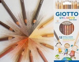 [L20922] LAPIZ COLOR GIOTTO SKINTON X12 COLORES (L20922)