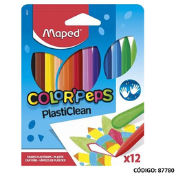 [L87780] LAPIZ/PASTA PLASTICLEAN MAPED x12. COLORES (L87780)