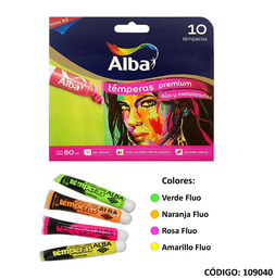 [L109040] TEMPERA ALBA FLUO POMO 8ccx10u (L109040)