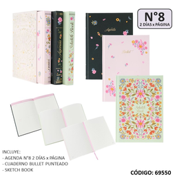[L69550] AGENDA 2026 FW 2 DIA POR PAGINA KIT DREAMER 3 PIEZAS (L69550)