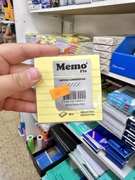 MEMO FIX M RAYADO PASTEL x100HJS. (M303)