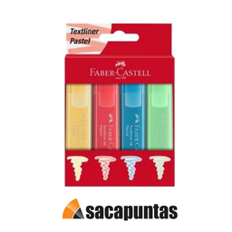 [L134751] RESALTADOR FABER CASTELL TL46 PASTEL ESTUCHE X4 (L134751)