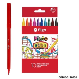 [L36050] FIBRA FILGO 2220 PINTO X10 COLORES LARGAS (L36050)