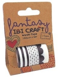 [L24391] WASHI TAPE IBI X3 UNIDADES (L24391)