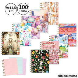 [L258350] LIBRETA FANTASIA NORPAC 9X11.5cm. X100hjs. (L258350)