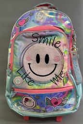 [L1470600] MOCHILA CARRO 18&quot; FOOTY  SMILE CON LUZ (L1470600)