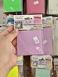 MEMO FIX TRANSPARENTE PASTEL 75x75 (M803MPTL)