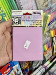 MEMO FIX TRANSPARENTE PASTEL (M804PTL)