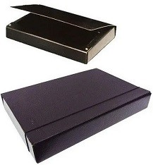 [L60310] CARPETA CON ELASTICO FIBRA NEGRA OFICIO 5CM. (L60310)